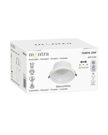 TAMPA * EMPOTRABLE IP65 20W CCT  BLANCO